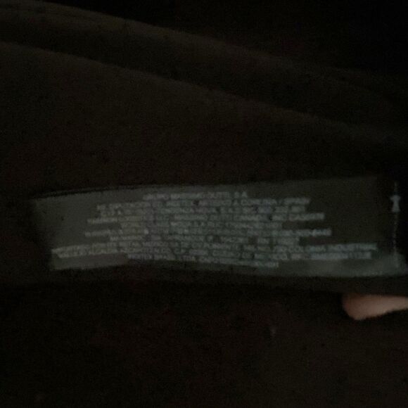 MASSIMO DUTTI Contrast Knit Dress Olive Green Size Large Mock Neck Flowy Bottom - Picture 16 of 16